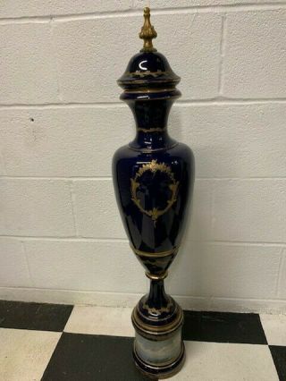Antique 19th Century Hand Painted Porcelain Vase 7