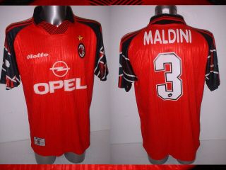 Ac Milan Maldini Lotto Adult Large Shirt Jersey Football Soccer Vintage 3rd 97