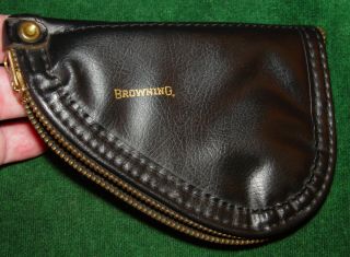 Vintage 1960 ' s Baby Browning 25 Automatic Black Zipper Case 3