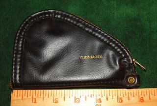 Vintage 1960 ' s Baby Browning 25 Automatic Black Zipper Case 5