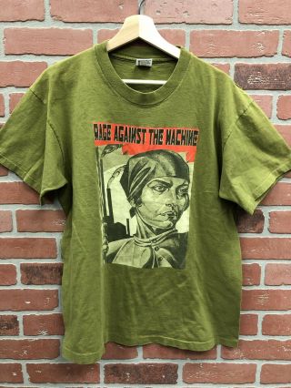 Vintage 90s Rage Against The Machine United Nation Report Single Stitch T Shirt