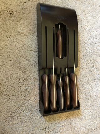 Vintage 6 Pc.  Cutco Knife Set W/hanging Rack 20,  21,  22,  23,  24,  25