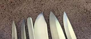 Vintage 6 Pc.  Cutco Knife Set w/hanging rack 20,  21,  22,  23,  24,  25 8