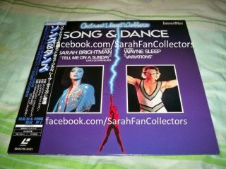 Sarah Brightman Ultra Rare Song & Dance Laser Disc Ld