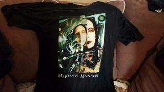 Vintage 90s Marilyn Manson T Shirt Size Xl 1997 People