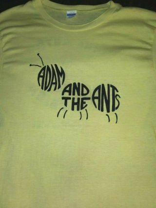 Vintage 1981 Adam and the Ants Concert Tour Shirt Single Stitch Adam Ant 2