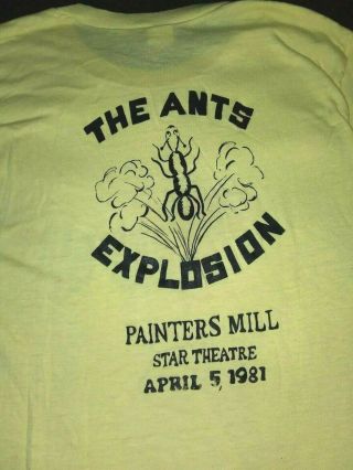 Vintage 1981 Adam and the Ants Concert Tour Shirt Single Stitch Adam Ant 3