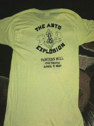 Vintage 1981 Adam and the Ants Concert Tour Shirt Single Stitch Adam Ant 4