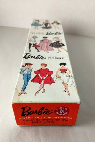 Vintage Barbie Box Stock no.  850,  brunette ponytail 1960’s - BOX ONLY - 3