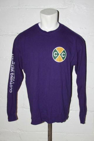 VTG Cross Colours Colors Purple Two Sided Long Sleeve T Shirt Sz XL Ya Dig 2
