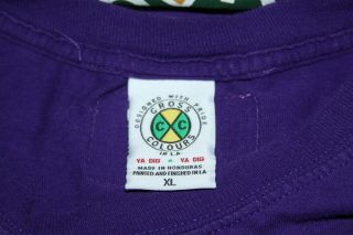 VTG Cross Colours Colors Purple Two Sided Long Sleeve T Shirt Sz XL Ya Dig 3