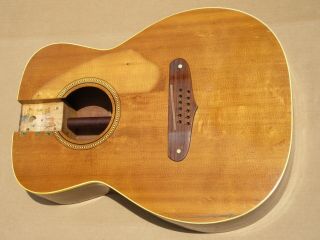 Vintage 1960s 66 Fender Villager Acoustic Guitar Body Project