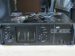 Vintage Peavey Cs - 400 Commercial Series Amplifier,  Fully Functional