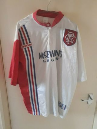 Rangers Football Shirt Vintage 96 Away Top
