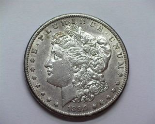 1890 - Cc Morgan Silver Dollar Near Choice Uncirculated Rare Better Date