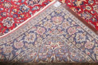 PERFECT VINTAGE Traditional Floral RED Area RUG Hand - Knotted Living Room 9 ' x13 ' 11
