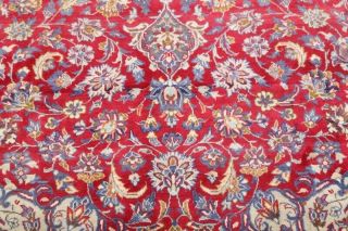 PERFECT VINTAGE Traditional Floral RED Area RUG Hand - Knotted Living Room 9 ' x13 ' 12