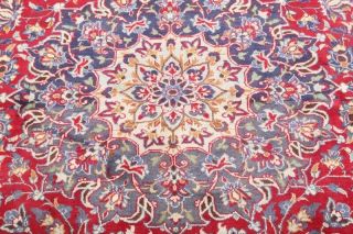 PERFECT VINTAGE Traditional Floral RED Area RUG Hand - Knotted Living Room 9 ' x13 ' 5