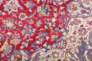 PERFECT VINTAGE Traditional Floral RED Area RUG Hand - Knotted Living Room 9 ' x13 ' 9