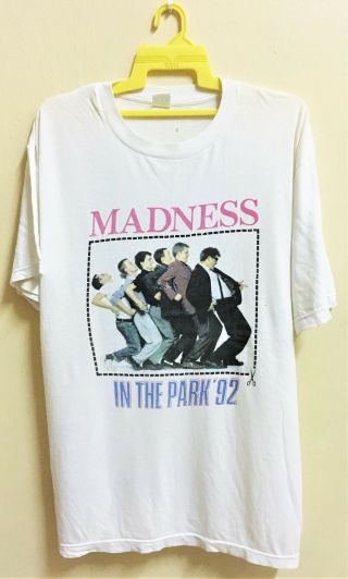 Vintage 1992 Madness 2 Tone Ska Tour Concert T - Shirt The Specials Punk