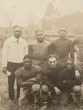 Historical Rare ANTIQUE 1920s BLACK NEGRO Football TEAM PHOTO,  Sweet 3