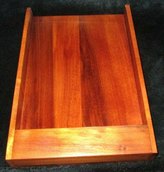 Hawaii Vintage Solid Hawaiian Koa Wood Desk Tray 14 " X 9 1/2 " X 2 "