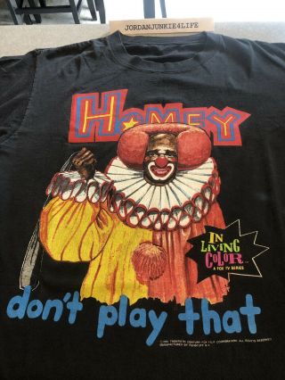 Vtg Homey The Clown 1990 Shirt Og L Rare Dont Play That In Living Color Rare Hip