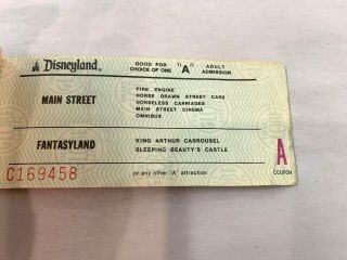 Vintage 1978 Summer Adult Disneyland Ticket Booklet 10 of 13 Adventures A - E 8