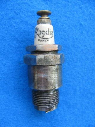 Vintage,  Rare,  Antique Rhodia A Spark Plug