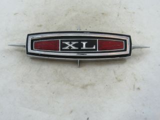 Vintage 1968 Ford Galaxie Xl Roof Pillar Emblem