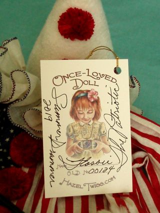 HAZEL TWIGG 124 Flossie Flirt PATRIOTIC SUMMER DRUMMER Vintage Composition Doll 9