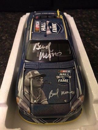 Nascar Signed 1:24 Bud Moore Hall Of Fame 1 Of 437 Deceased Rip Very Rare