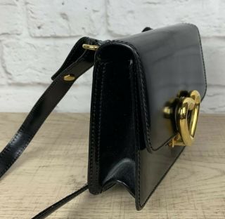 Authentic Vintage Moschino Redwall Heart Mini Crossbody Shoulder Bag Black Rare 5