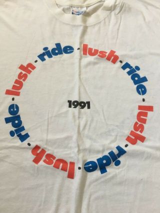 Vintage Ride Lush Tour T - Shirt Shoegaze My Bloody Valentine Slowdive