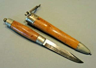 ANTIQUE 19TH CENTURY SCANDINAVIAN PUUKKO KNIFE DAGGER BY MAGNUS HANSEN 10