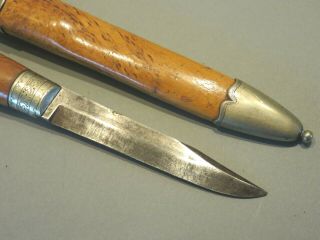 ANTIQUE 19TH CENTURY SCANDINAVIAN PUUKKO KNIFE DAGGER BY MAGNUS HANSEN 9