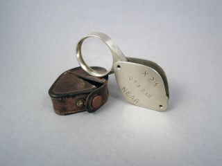 Very Rare Vintage Pocket Magnifier Loupe By Cooke,  Throughton & Simms,  1930s Uk