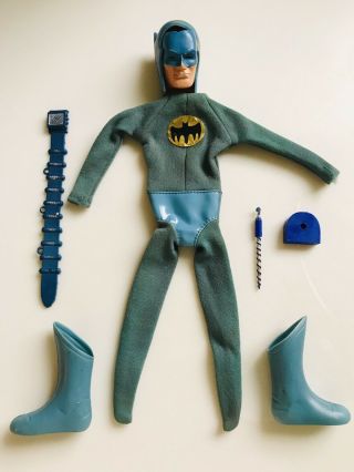 Vintage 1966 Ideal Captain Action Batman Mask,  Outfit And Accessories