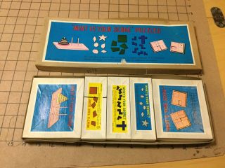 Vintage Wooden Puzzle Set: 5 All In Boxes,  Shackman Scarce