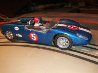 1/24 Vintage Monogram Scarab Slot Car On Brass Competition Chassis