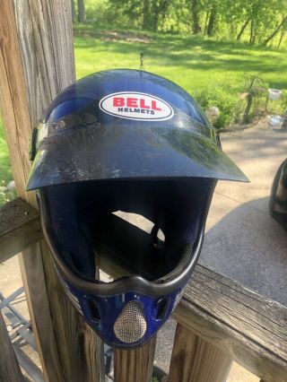 Vintage 1980s Bell Moto 4 Motorcycle Helmet Motocross Size 7,  3/38 Snell S&h