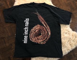 Nine Inch Nails Further Down The Spiral T - Shirt Size Xl Nin Downward Spiral 90’s