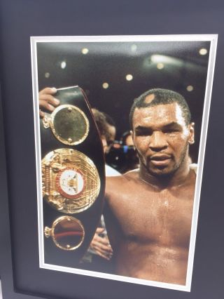 RARE Mike Tyson Boxing Signed Photo Display,  AUTOGRAPH FRAMED 2