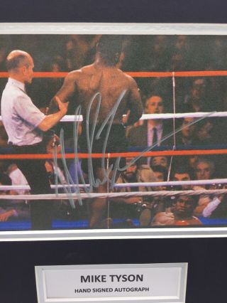 RARE Mike Tyson Boxing Signed Photo Display,  AUTOGRAPH FRAMED 4