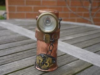 Vintage Ceag Barnsley Type Be3 Miners Inspection Lamp Copper & Brass