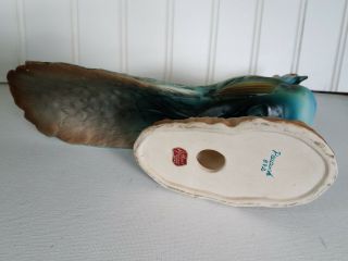 Vintage Rare Lefton ' s Peacock Bird PLANTER Figurine Japan Ceramic 892 7