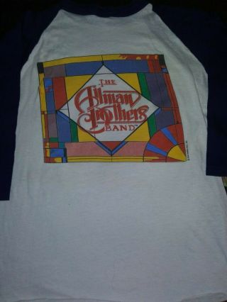 Vintage 1981 Allman Brothers Band World Tour Concert Shirt Single Stitch Large 4