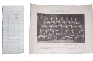 1924 All Blacks,  Published By Wills Vintage Rugby Print