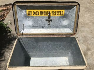 vintage metal cooler ice chest 2