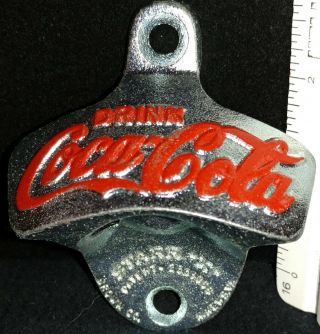 Antique Vintage Beba Drink Coca Cola Starr X Cast Iron Stationary Bottle Opener 2